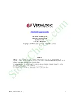 Preview for 2 page of VersaLogic Python EBX-11 Reference Manual