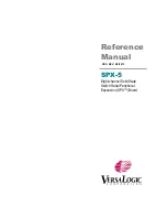 VersaLogic SPX-5 Reference Manual предпросмотр