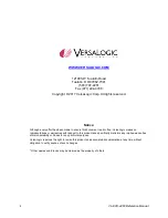 Предварительный просмотр 2 страницы VersaLogic VL-EPU-4460 Hardware Reference Manual