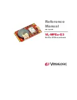 Preview for 1 page of VersaLogic VL-MPEu-G3 Reference Manual