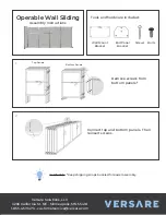 Предварительный просмотр 1 страницы VERSARE Operable Wall Sliding Assembly Instructions