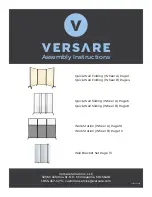 Предварительный просмотр 1 страницы VERSARE Quick-Wall Folding Assembly Instructions Manual