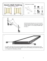 Предварительный просмотр 2 страницы VERSARE Quick-Wall Folding Assembly Instructions Manual