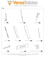 Предварительный просмотр 2 страницы VersaTables FB 48 Assembly Instructions Manual