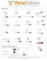 Предварительный просмотр 3 страницы VersaTables FB 48 Assembly Instructions Manual