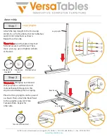 Предварительный просмотр 4 страницы VersaTables FB 48 Assembly Instructions Manual