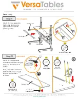 Предварительный просмотр 8 страницы VersaTables FB 48 Assembly Instructions Manual