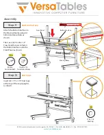 Предварительный просмотр 9 страницы VersaTables FB 48 Assembly Instructions Manual