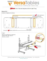 Предварительный просмотр 13 страницы VersaTables FB 48 Assembly Instructions Manual