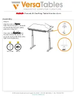 Предварительный просмотр 20 страницы VersaTables PEDT 48 Assembly Instructions Manual