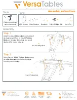 Предварительный просмотр 2 страницы VersaTables PowerLift PLCPUH Assembly Instructions