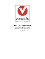 Versatile VC1727C/R8 User Instructions preview