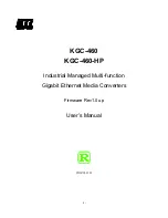 Preview for 1 page of Versiton KGC-460 User Manual