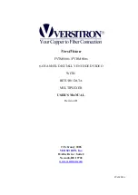 Versitron VersiVision FVRM880 Series User Manual preview