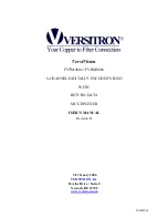 Preview for 1 page of Versitron VersiVision FVRM880x User Manual