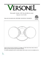 Versonel VSLBTLB Manual предпросмотр