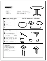 Versteel FIXED TABLE Assembly Instructions предпросмотр