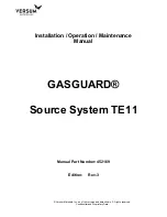 Предварительный просмотр 1 страницы Versum Materials GASGUARD Source System TE11 Installation, Operation & Maintenance Manual