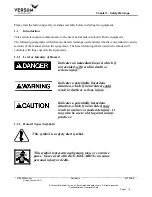 Preview for 15 page of Versum Materials GASGUARD Source System TE11 Installation, Operation & Maintenance Manual