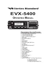 Предварительный просмотр 1 страницы Vertex Standard EVX-5400 Operating Manual