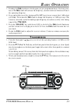 Предварительный просмотр 25 страницы Vertex Standard FTM-10SR Operating Manual