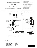 Preview for 1 page of Vertex Standard MH-50 Service Manual