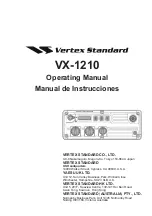 Vertex Standard VX-1210 Operating Manual preview
