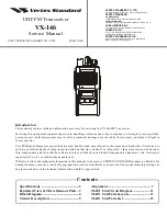 Vertex Standard VX-146 Service Manual preview