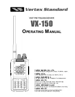 Vertex Standard VX-150 Operating Manual preview