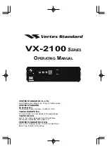 Vertex Standard VX-2100 Series Operating Manual preview
