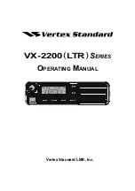 Preview for 1 page of Vertex Standard VX-2200(LTR) Series Operating Manual