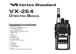 Preview for 1 page of Vertex Standard VX-264 Operating Manual