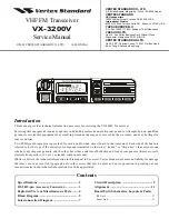 Vertex Standard VX-3200V Service Manual preview