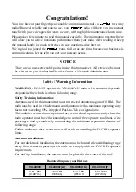 Preview for 3 page of Vertex Standard VX-4000 Series Operating Manual