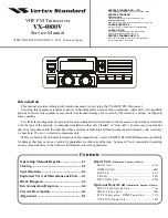 Vertex Standard VX-4000V Service Manual предпросмотр