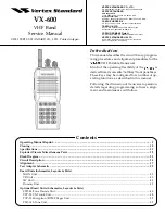 Vertex Standard VX-600 Service Manual preview