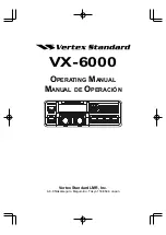 Vertex Standard VX-6000 Operation Manual preview