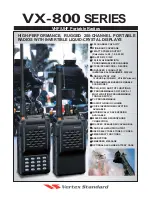 Vertex Standard VX-800 Specifications предпросмотр