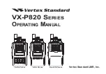 Preview for 1 page of Vertex Standard VX-P820 Series Operating Manual