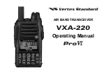 Предварительный просмотр 1 страницы Vertex Standard VXA-220 Operating Manual