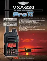 Предварительный просмотр 1 страницы Vertex Standard VXA-220 Specifications