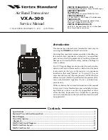 Vertex Standard VXA-300 Pilot III Service Manual предпросмотр