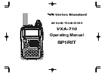 Preview for 1 page of Vertex Standard VXA-710 SPIRIT Operating Manual