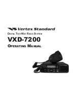 Vertex Standard VXD-7200 Operating Manual preview