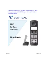 Vertical DECT Cordless Telephone User Manual preview