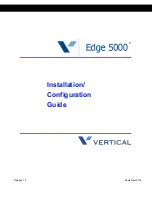 Предварительный просмотр 1 страницы Vertical Edge 5000 Installation/Configuration Instructions