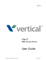 Preview for 1 page of Vertical Edge IP 9820 User Manual