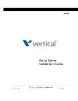 Vertical WAVE IP 2500 Installation Manual preview