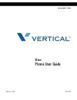 Preview for 1 page of Vertical Wave Phone User Manual