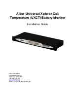 Preview for 1 page of Vertiv Alber Universal Xplorer Cell Temperature Installation Manual